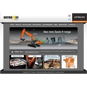 Hitachi запустила специальный вебсайт для выставки Intermat