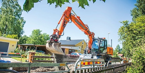 Шведская строительная компания инвестирует в колесные экскаваторы Hitachi