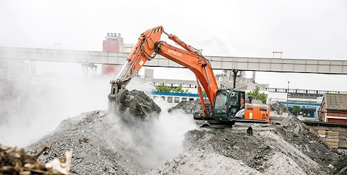Машины Hitachi выбраны для работы с отходами