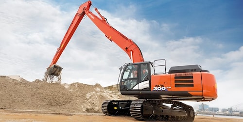 Экскаватор Hitachi ZX300LCN-6 на выставке Bauma 2016