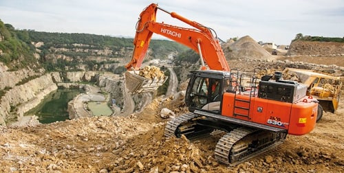 Большой экскаватор Hitachi ZX530LCH-6