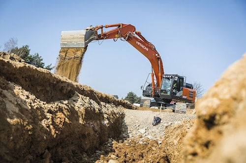 Экскаватор Hitachi ZX300LC-6 как полный пакет для чешского подрядчика