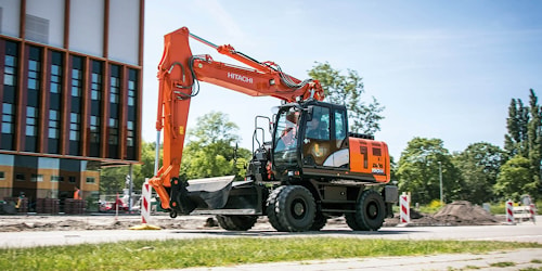 Представитель следующего поколения колесных экскаваторов Hitachi, экскаватор ZX190W-6