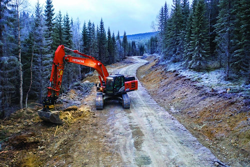 Норвежский строительный подрядчик оценивает  Hitachi