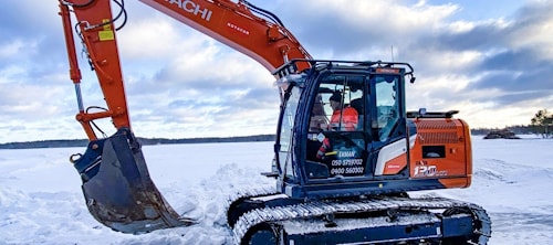 Первый финский Hitachi ZX130LCN-7 впечатляет обновлениями Zaxis-7