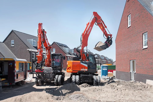 Колёсные погрузчики ZW‑7 и колёсные экскаваторы ZXW‑7 на выставке Bauma 2025