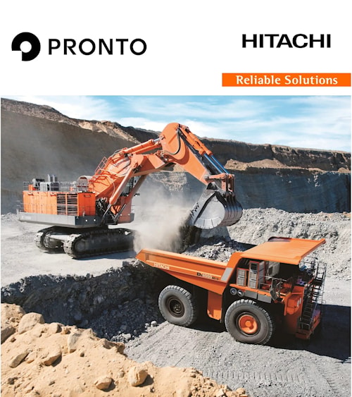 Hitachi Construction Machinery и Pronto заключают стратегическое партнерство для развития решений по автоматизации открытых горных работ