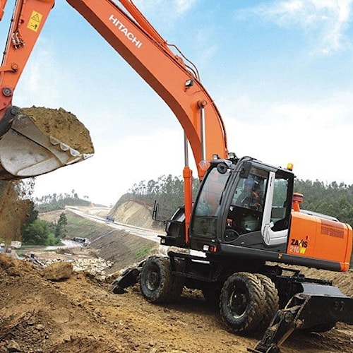 Колесный экскаватор Hitachi ZX 210W-3   
